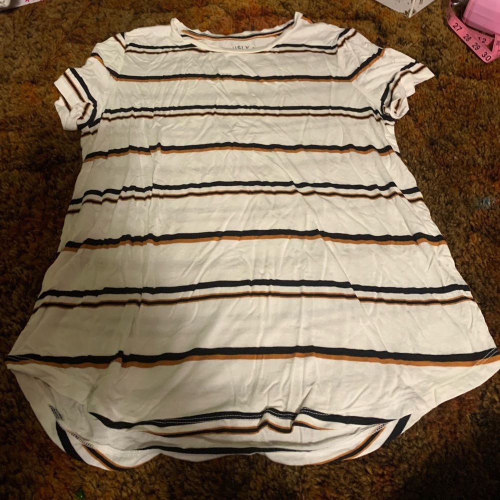 Womens flowy striped shirt